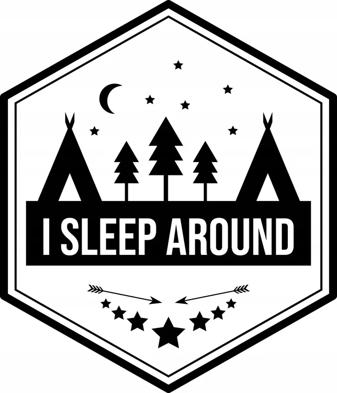 NAKLEJKA LAS namiot na samochód auto KAMPER przyczepa kempingowa 50 cm Zamów teraz