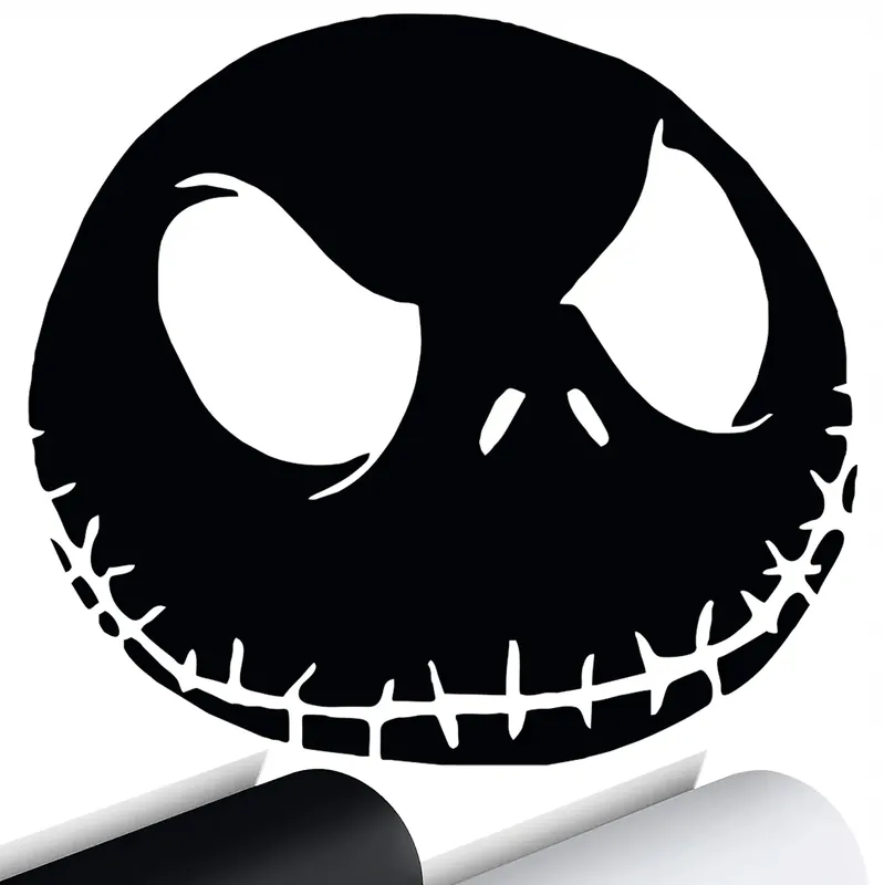 Tylko dziś NAKLEJKA na auto SZKIELET CZASZKA HALLOWEEN 15x13