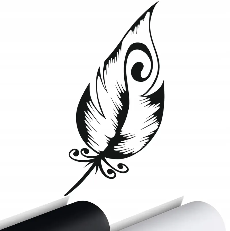 NAKLEJKA na samochód PIÓRO PIÓRKO 9x18 cm Wyprzedaż