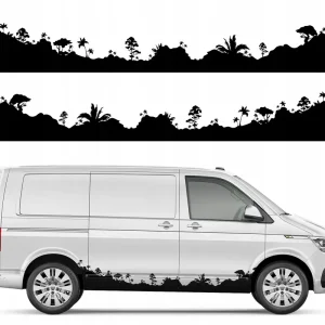 Premium NAKLEJKA MOTYW SAMOCHÓD CAMPER PANORAMA 43x543cm