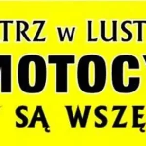 Naklejka Nalepka PATRZ W LUSTERKA MOTOCYKLE Oferta limitowana