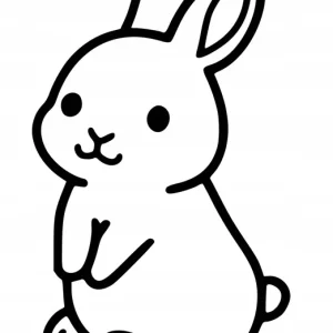 Tylko dziś Naklejka na samochód auto, szybę lakier, tuning uroczy królik 20cm