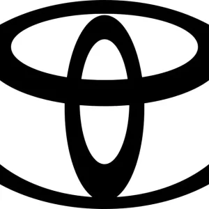 Autentyczny Naklejka na samochód auto, szybę lakier, tuning toyota logo 25cm