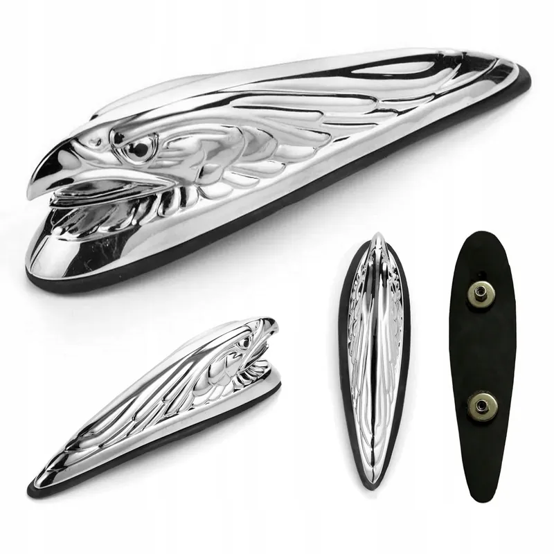 Zwrot pieniędzy ORZEŁ CHROM ORNAMENT OZDOBA NA BŁOTNIK MOTOCYKLA CHOPPER PREMIUM
