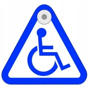 NAKLEJKA PRZYSSAWKA 12/13 A6O96 INWALIDA NIEPEŁNOS Nowość