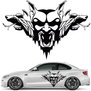 Wysoka jakość Naklejka Grafika na samochód maskę DIABEŁ Devil WILK Drakula Gargul 44x65