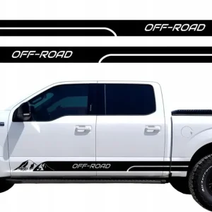 NAKLEJKi NA BOK SAMOCHODU PASKI GÓRY 200x10cm Premium