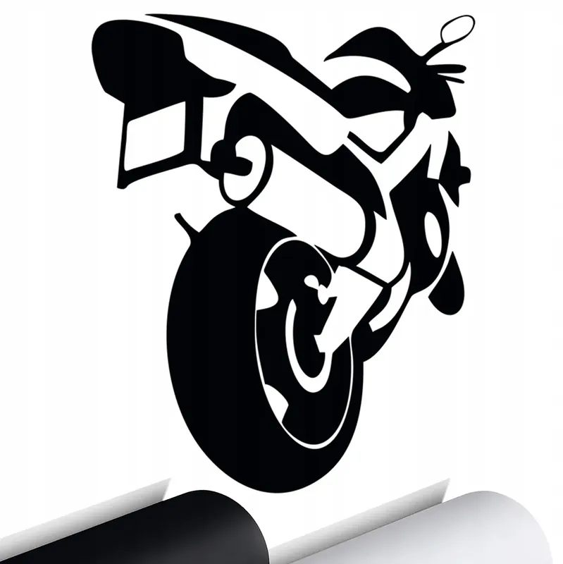 Bezpieczna płatność NAKLEJKA na samochód MOTOR MOTOCYKL ŚCIGACZ 15x12