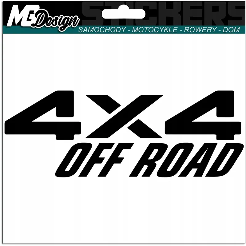 Ekspresowa dostawa NAKLEJKA NA AUTO 4X4 OFF ROAD 10X5cm