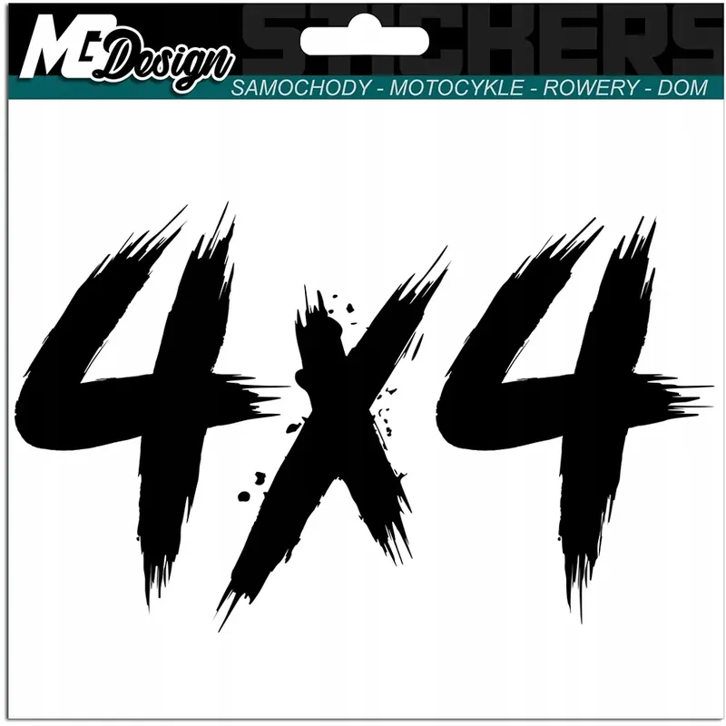 Rabat NAKLEJKA NA AUTO JEEP 4X4 OFF ROAD 24X15cm