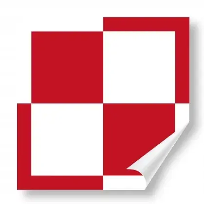 Rabat 4xNAKLEJKA Grafika na Samochód SZACHOWNICA LOTNICZA Polskie Lotnictwo 3x3