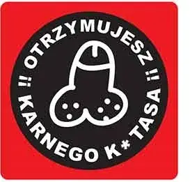 Darmowa dostawa KARNE NAKLEJKI etykiety karny k-tas 100szt XL KK21