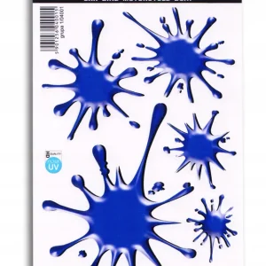 Wyprzedaż NAKLEJKI NA SAMOCHÓD NIEBIESKIE KLEKSY PLAMY