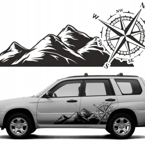 2xNAKLEJKA NA SAMOCHÓD RÓŻA WIATRÓW OFFROAD 45X114 Ekspresowa dostawa
