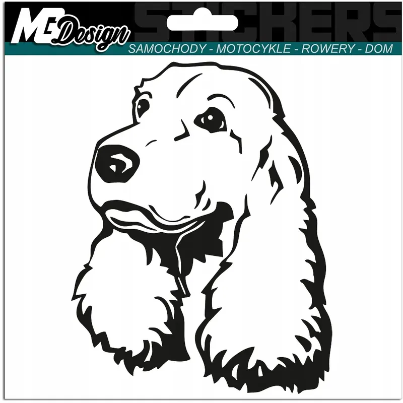 Zamów teraz NAKLEJKA COCKERSPANIEL SPANIEL PIES15x12cm kolor