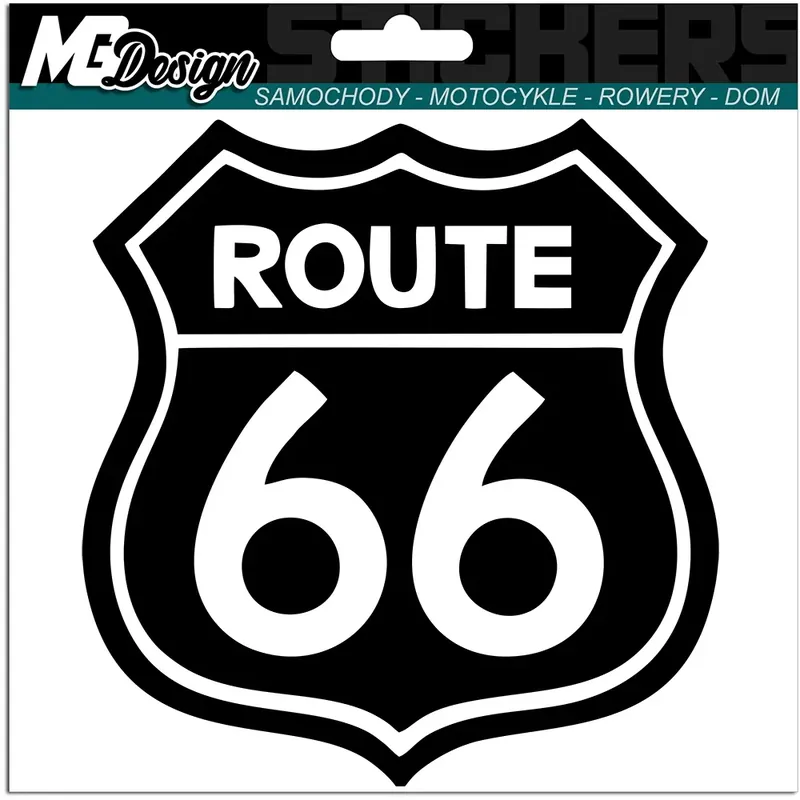 Rabat NAKLEJKA na samochód ROUTE 66 10x10cm