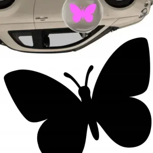 Niska cena Naklejka na samochód auto, szybę lakier rysy odprysk, MOTYLEK ozdoba 15cm
