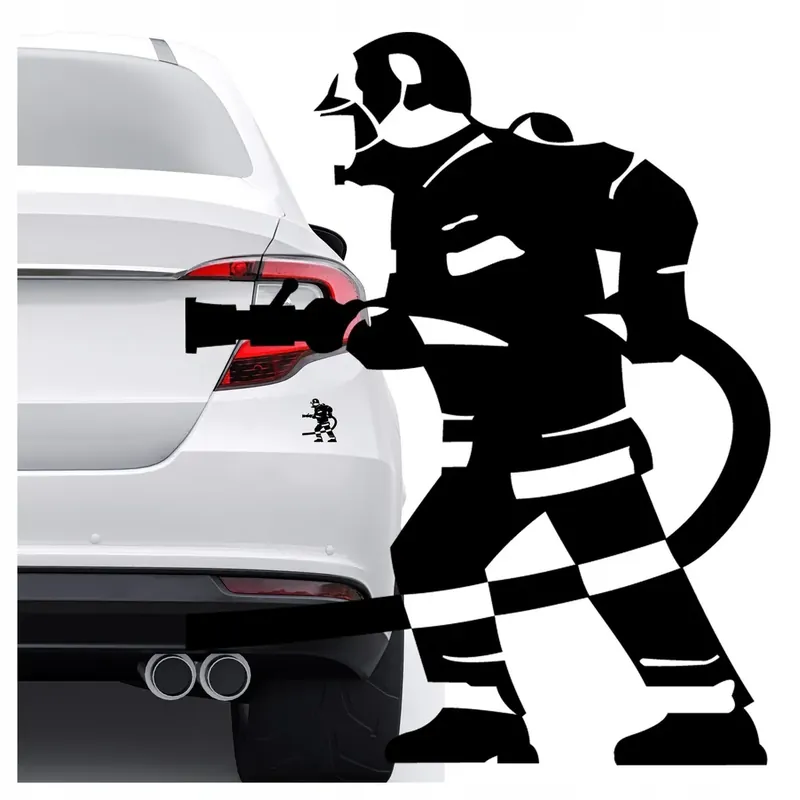 Kup teraz Naklejka STRAŻ STRAŻAK OSP na samochód klapę bagażnik zderzak szybę