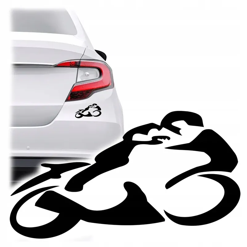 Niska cena Naklejka Motocykl Ścigacz na Samochód Klapę Szybę Drzwi
