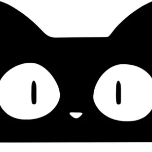 Najlepsza cena Naklejka na samochód auto, szybę lakier, tuning śmieszny kot na klapę 15cm