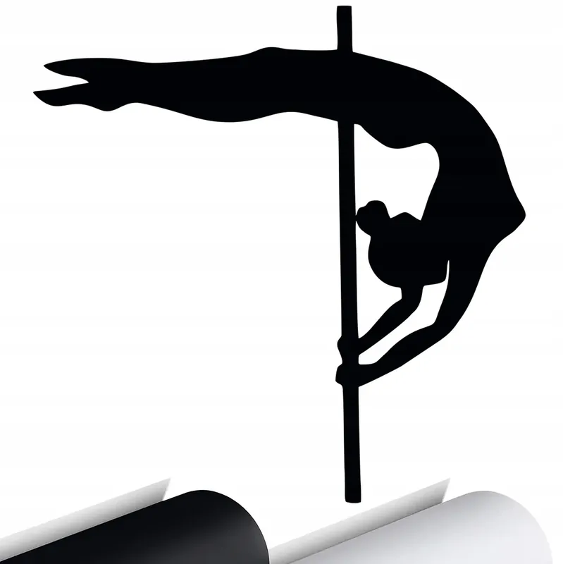 Wysoka jakość NAKLEJKA na auto POLE DANCE Taniec Dancer 15x15