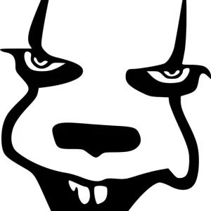 Naklejka na samochód auto, szybę lakier, tuning pennywise TO twarz 15cm Bezpieczna płatność