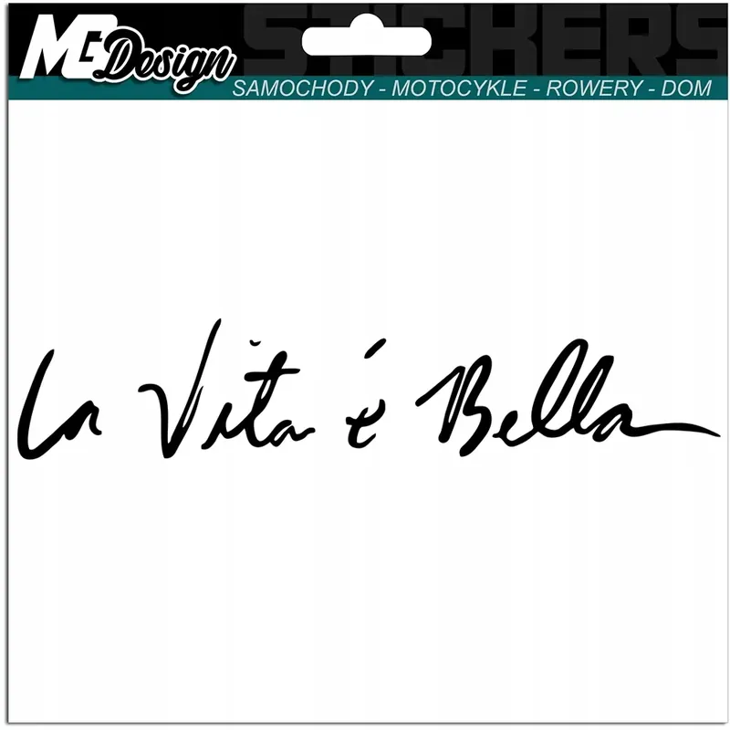Ostatnia szansa NAKLEJKA na auto LA VITA E BELLA Piękne Życie 3x16