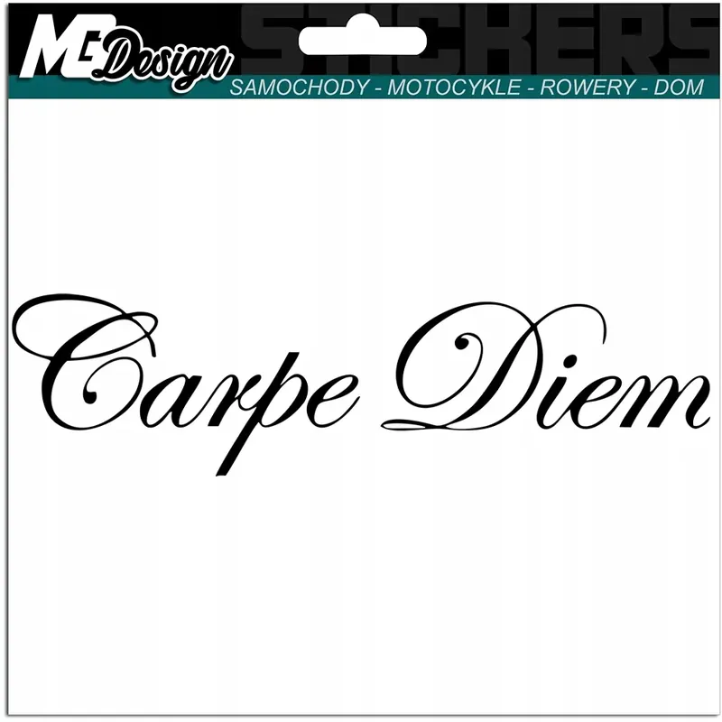NAKLEJKA na samochód CARPE DIEM Chwytaj Dzień 4x15 Szybka dostawa