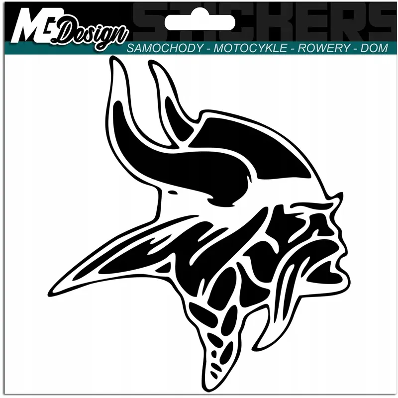 Autentyczny NAKLEJKA na samochód WIKING VIKING WARRIOR 15x13