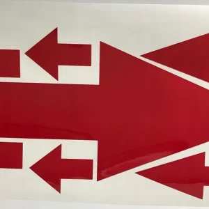 Oryginalny STRZAŁKI ODBLASKOWE ZESTAW 10 SZT. CZERWONE DUŻE