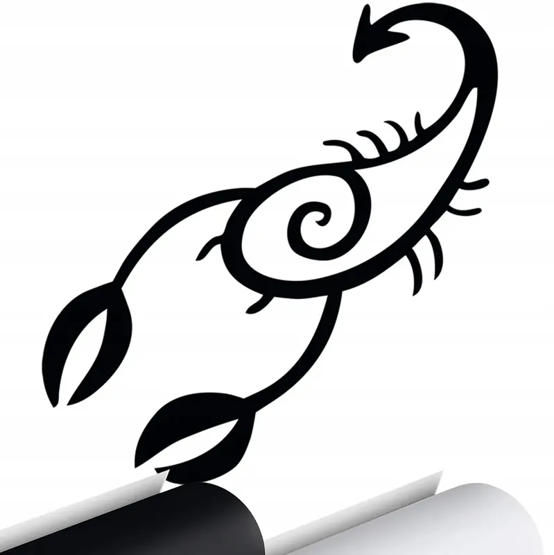 Zwrot pieniędzy NAKLEJKA na samochód ZNAKI ZODIAKU SKORPION 14x15