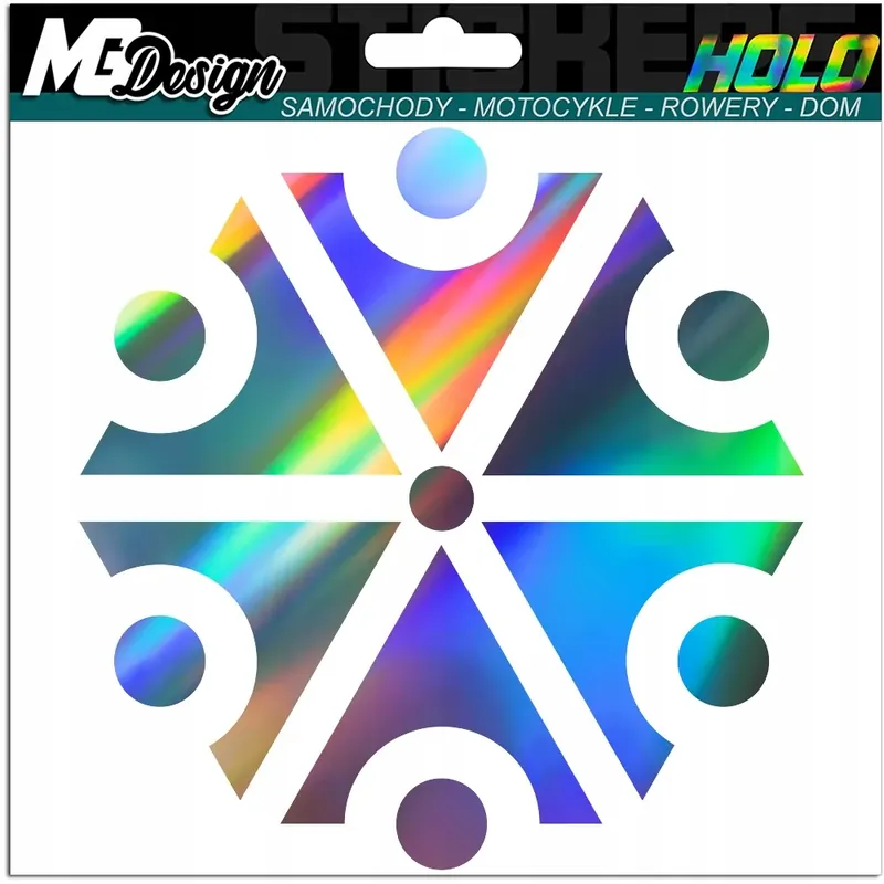 Autentyczny NAKLEJKA na samochód PERUN Symbol ochrony HOLOGRAM