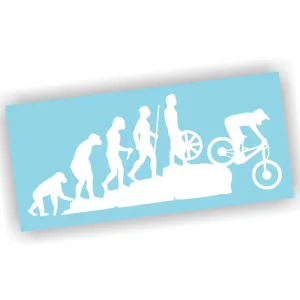 Naklejka EWOLUCJA ENDURO kolor BIAŁY dh mtb rower naklejki na samochód! Wyprzedaż