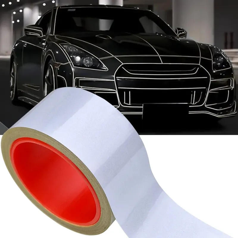 Kup teraz TAŚMA Listwa Odblaskowa Samoprzylepna 3cm x 3M na SAMOCHÓD ROWER MOTOR