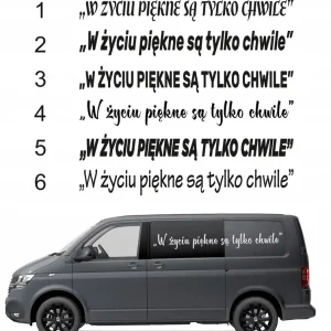 Oferta NAKLEJKA Grafika na samochód CYTAT W ŻYCIU PIĘKNE SĄ TYLKO CHWILE 25x200