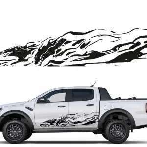 Tylko dziś NAKLEJKA Grafika na bok samochodu kamper WILKI WOLFS Wild Animal 44x178