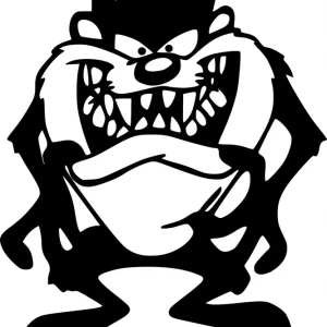 Naklejka na samochód auto, szybę lakier, tuning diabeł tasmański 20cm Oryginalny