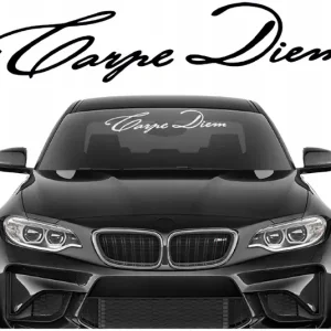 Naklejka na samochód szybę BLENDA Pas CARPE DIEM Chwytaj Dzień 50x11 KOLORY Oferta limitowana