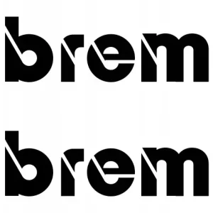 Promocja Naklejka na samochód auto, szybę lakier, tuning Brembo logo 15cm