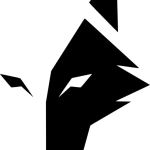 Naklejka na samochód auto, szybę lakier, tuning wilk wolf low poly 25cm Najlepsza cena