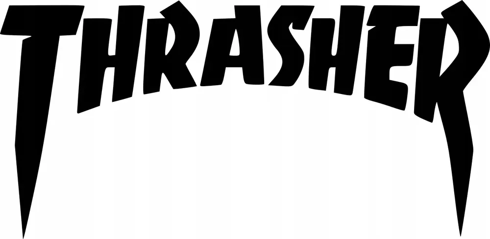 Autentyczny Naklejka na samochód auto, szybę lakier, tuning thrasher logo 25cm