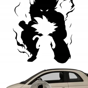Naklejka na samochód auto, szybę lakier, tuning DRAGON BALL son goku 20cm Ekspresowa dostawa