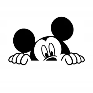 Premium Naklejka na samochód auto, szybę lakier, tuning Miki 25cm