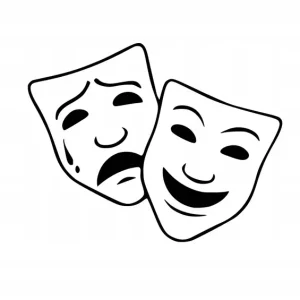 Oferta Naklejka na samochód auto, szybę lakier, tuning maski teatralne 20cm