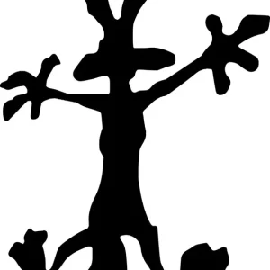 Naklejka na samochód auto, szybę lakier, tuning Kojot kontury cień 25cm Niska cena