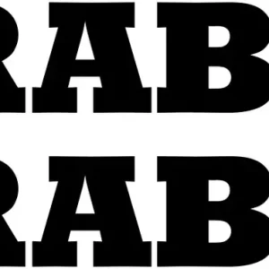 Naklejka na samochód auto, szybę lakier, tuning Brabus 20cm Promocja