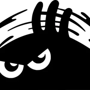 Darmowa dostawa Naklejka na samochód auto, szybę lakier, tuning Potwór w bagażniku 30cm