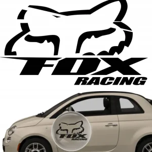Nowość Naklejka na samochód auto, szybę lakier, tuning fox racing logo 15cm