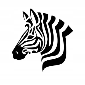 Najlepsza cena Naklejka na samochód auto, szybę lakier, tuning zebra 20cm