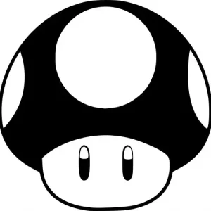 Naklejka na samochód auto, szybę lakier, tuning Grzybek z Mario 15cm Ostatnia szansa